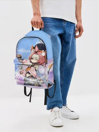 Рюкзак джинсовый / Genshin Impact