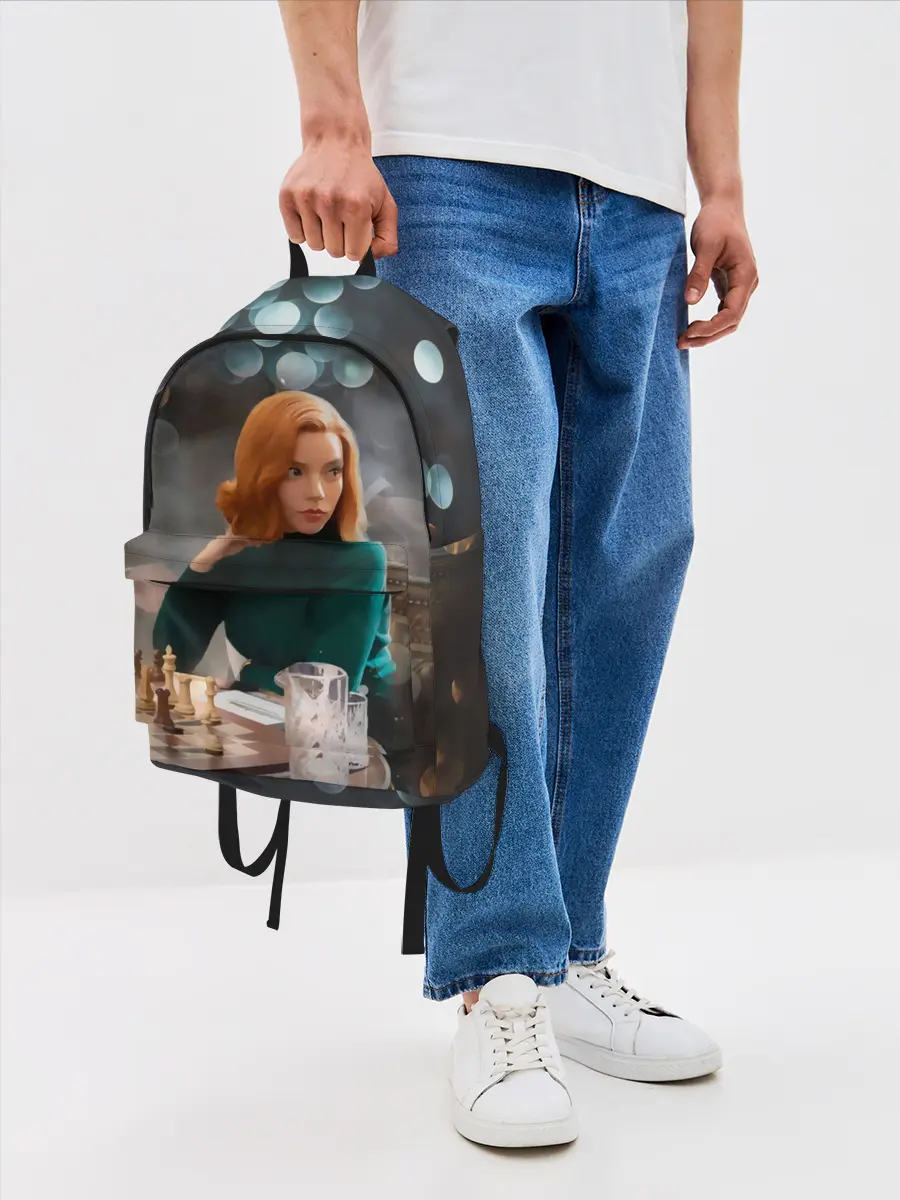 Рюкзак джинсовый / Queens Gambit Ход Королевы