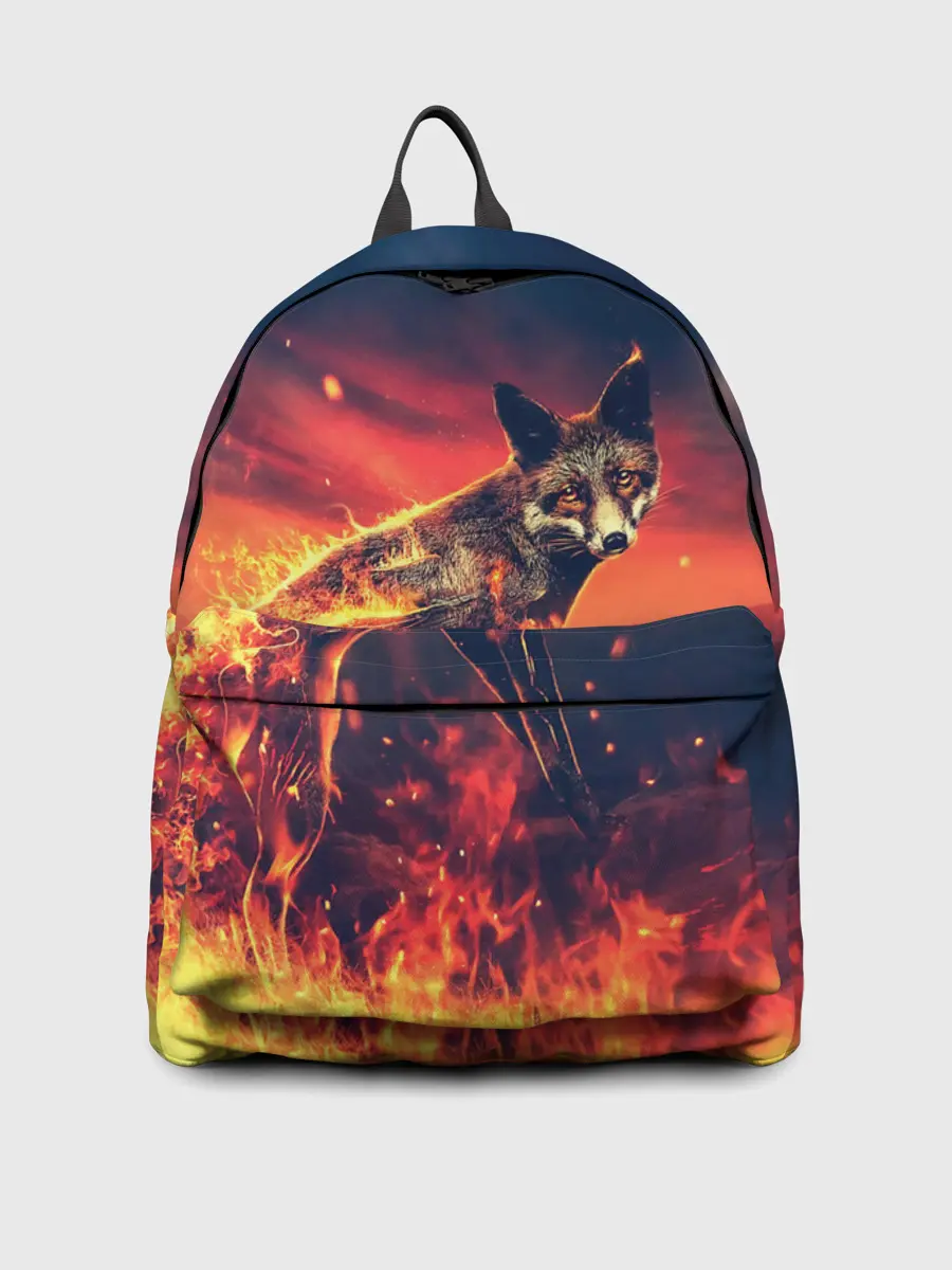 Рюкзак джинсовый / Огненная лиса