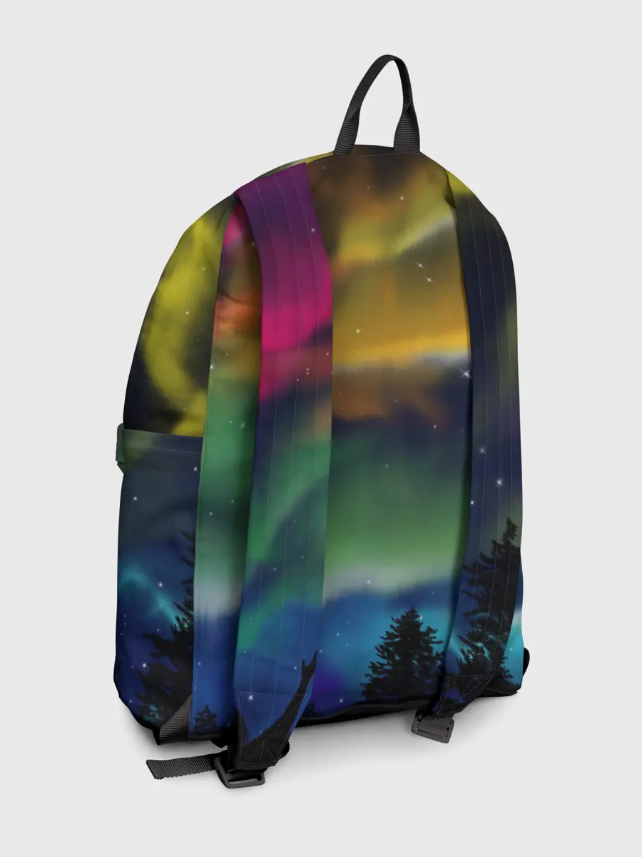 Рюкзак джинсовый / Северное сияние