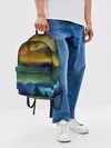 Рюкзак джинсовый / Северное сияние