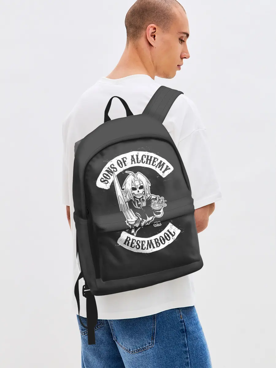 Рюкзак джинсовый / Стальной Алхимик