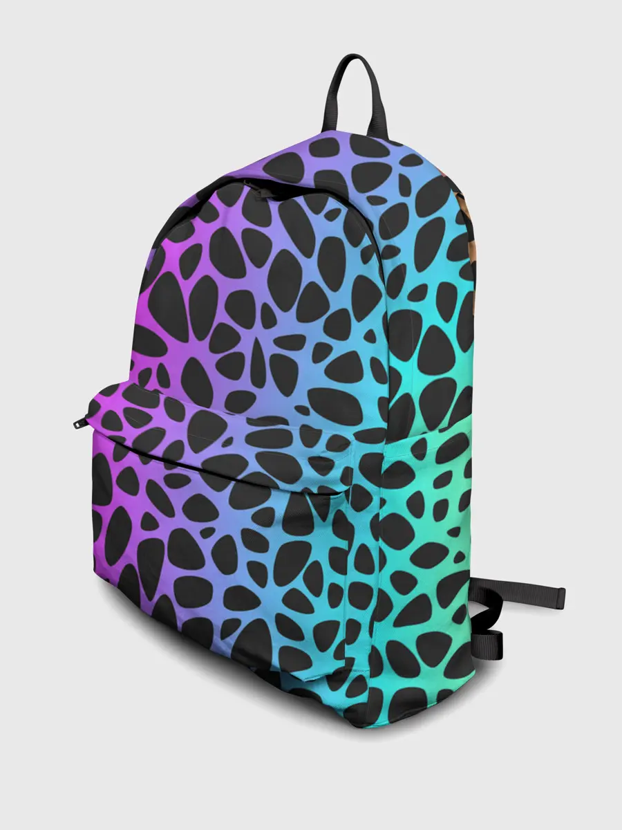 Рюкзак джинсовый / Неоновый градиент