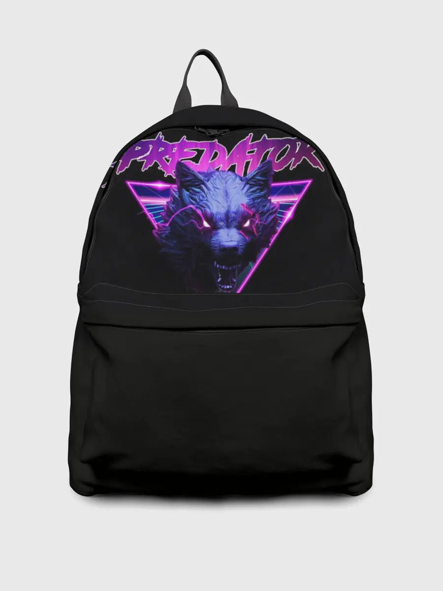 Рюкзак джинсовый / Хищник неон