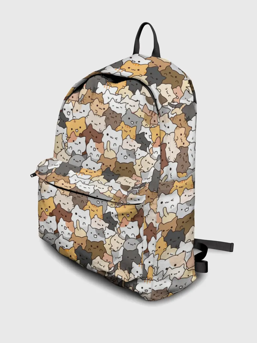 Рюкзак джинсовый / Котики муркотики