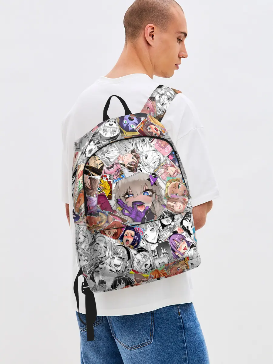 Рюкзак джинсовый / Ahegao завихрение