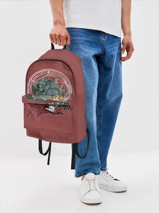 Рюкзак джинсовый / Стальной Алхимик