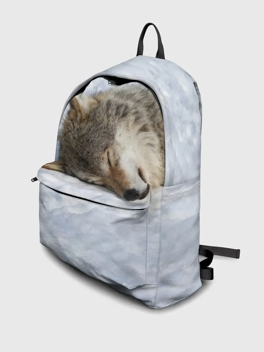 Рюкзак джинсовый / Спящий Волк