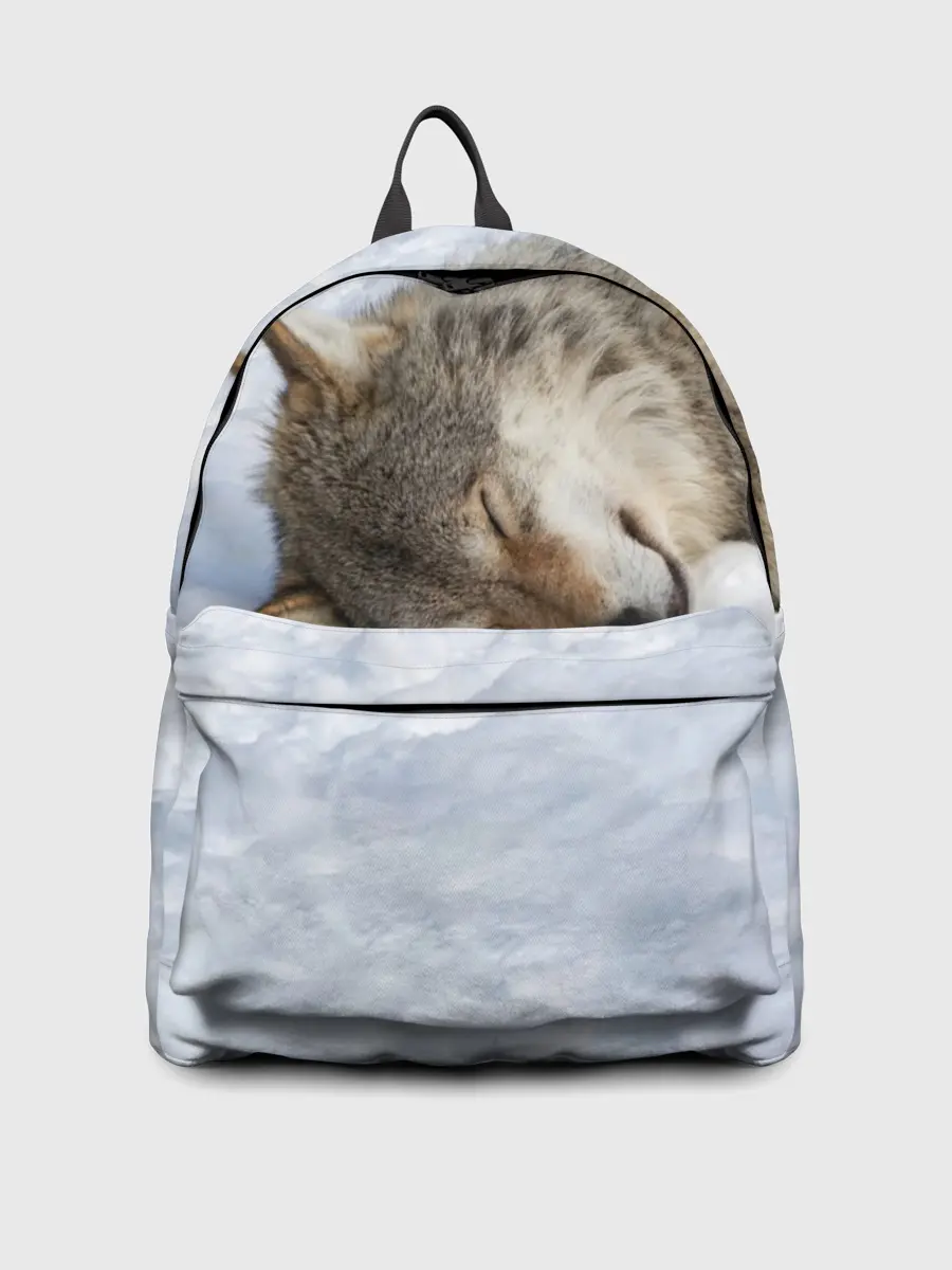 Рюкзак джинсовый / Спящий Волк