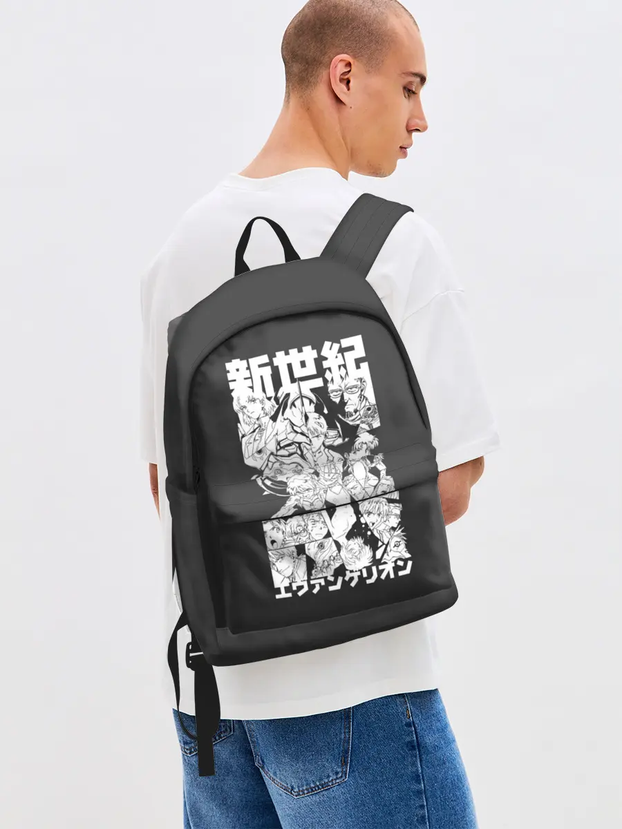 Рюкзак джинсовый / Евангилион