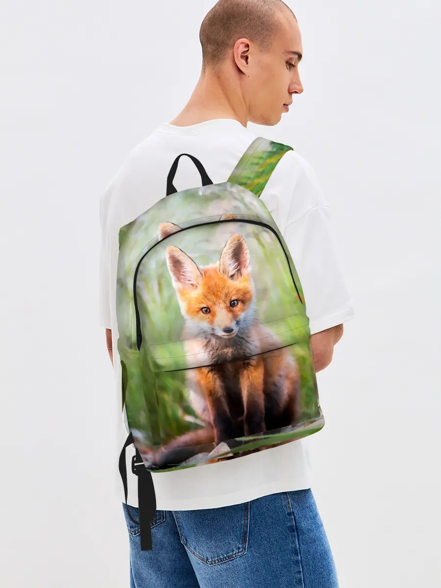 Рюкзак джинсовый / Лисичка