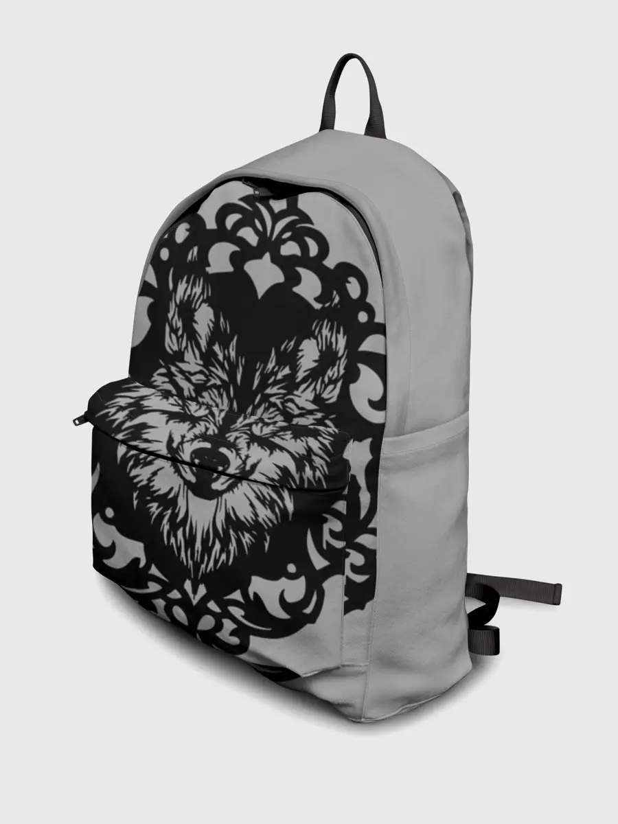 Рюкзак джинсовый / Благородный серый волк