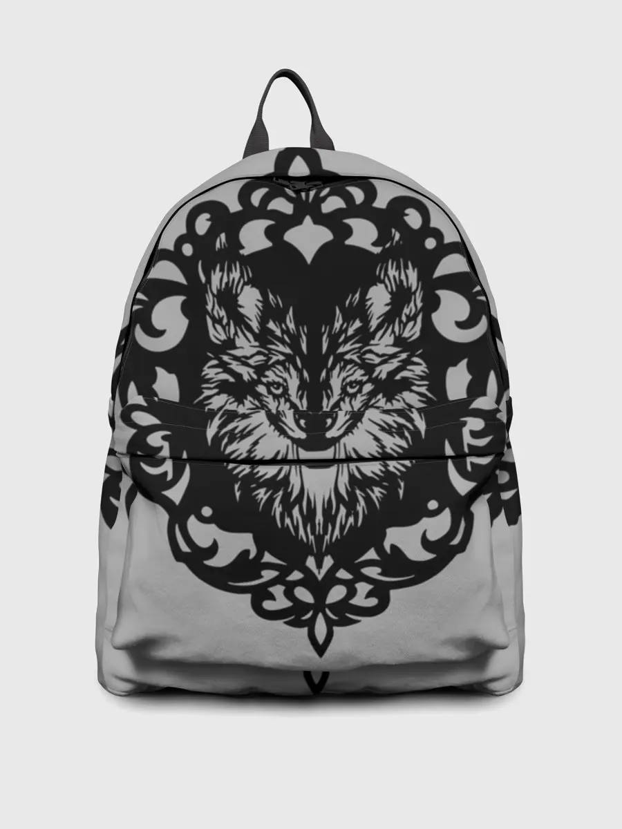 Рюкзак джинсовый / Благородный серый волк