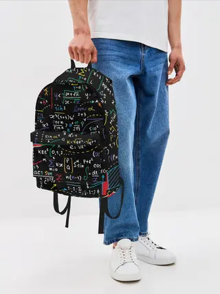 Рюкзак джинсовый / Математические формулы