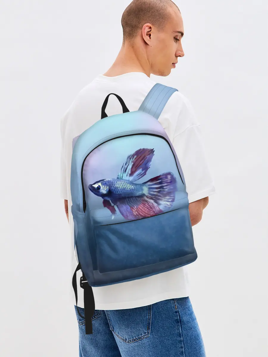 Рюкзак джинсовый / Рыбка