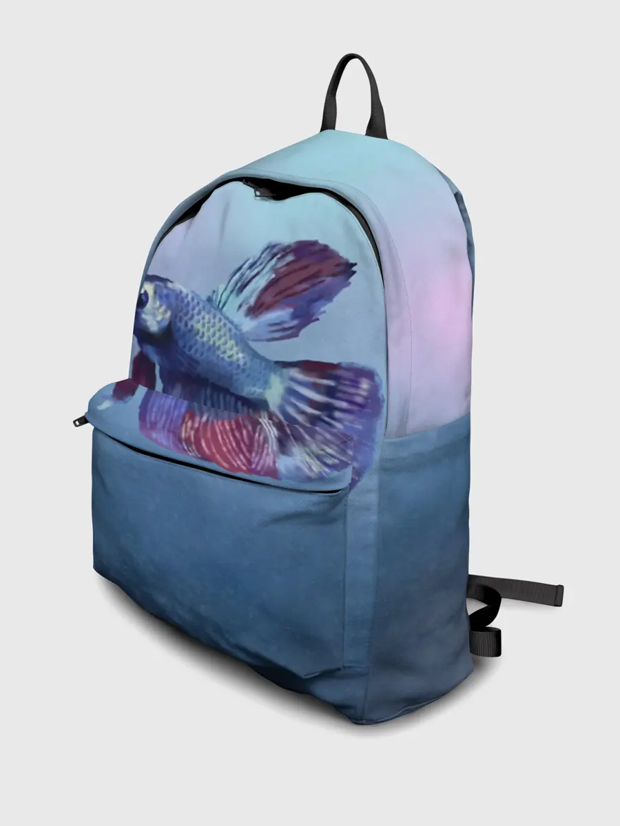 Рюкзак джинсовый / Рыбка