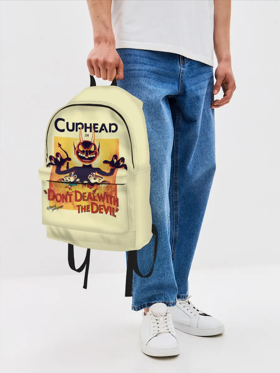 Рюкзак джинсовый / Cuphead