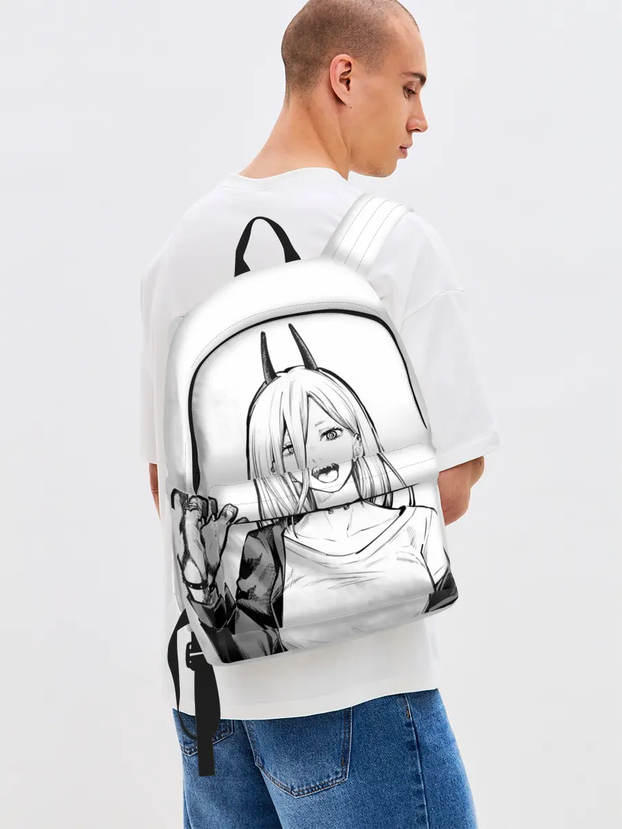 Рюкзак джинсовый / Black and White Anime