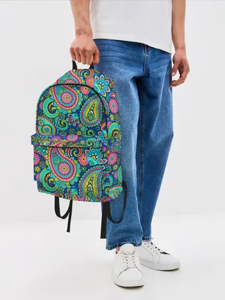 Рюкзак джинсовый / Славянские Узоры