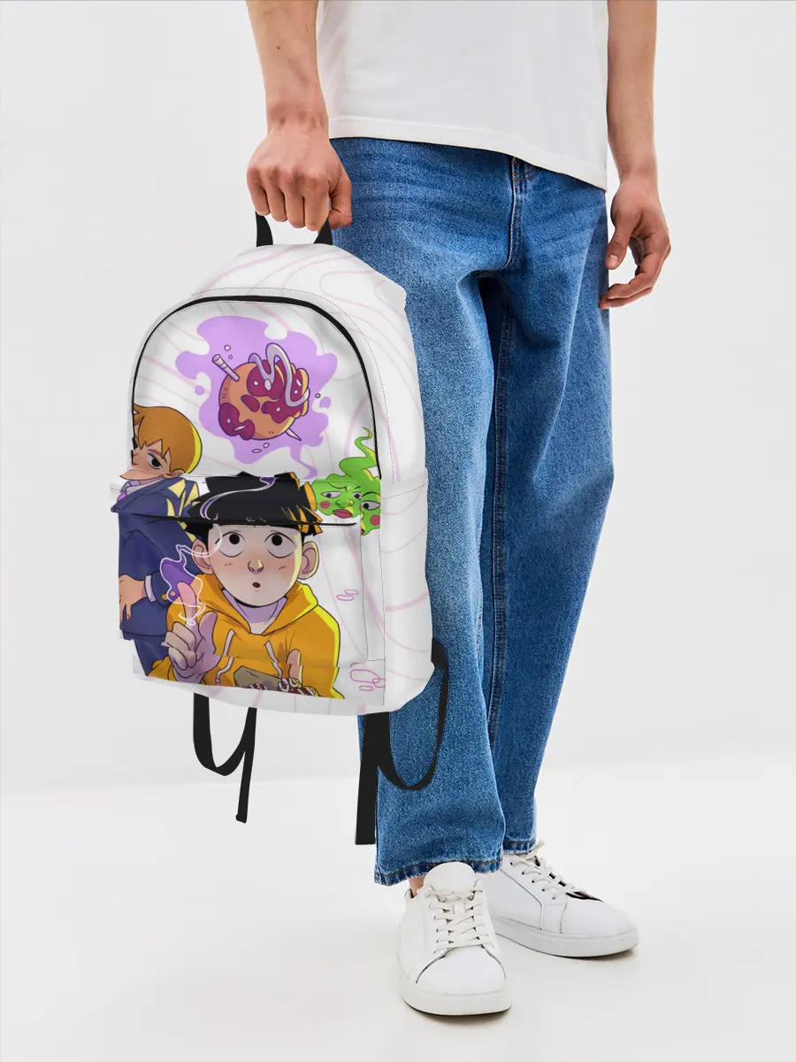 Рюкзак джинсовый / Моб Психо 100