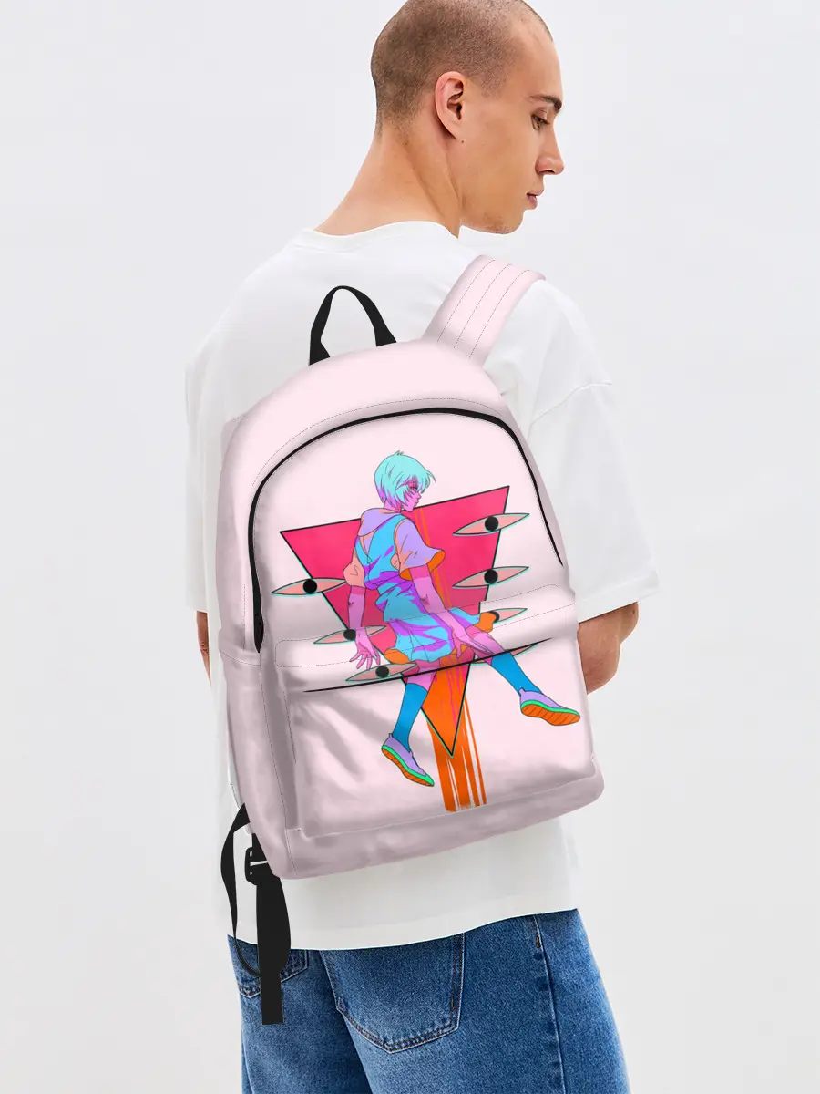 Рюкзак джинсовый / Евангилион