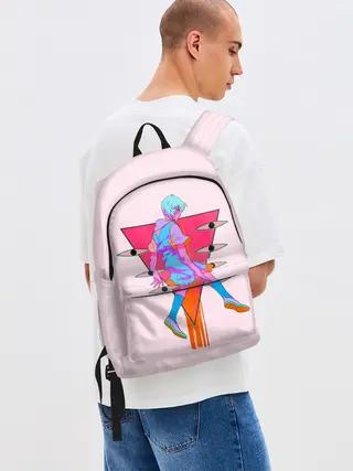 Рюкзак джинсовый / Евангилион