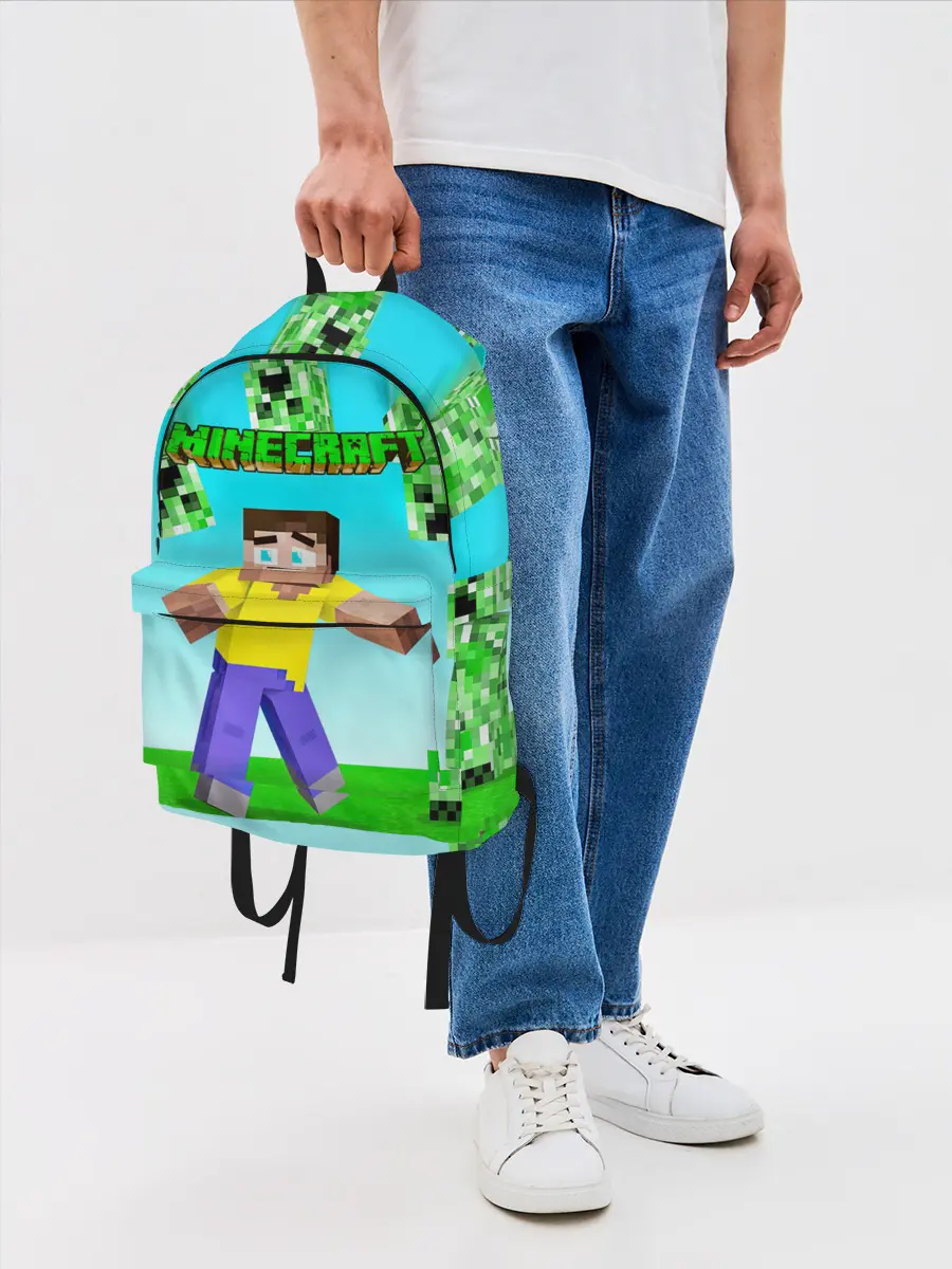 Рюкзак джинсовый / Minecraft