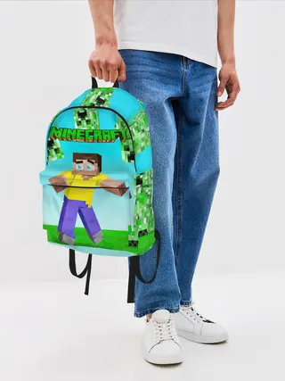 Рюкзак джинсовый / Minecraft