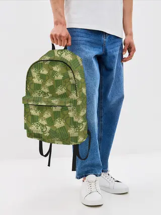 Рюкзак джинсовый / кружка пива милитари