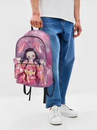 Рюкзак джинсовый / Незуко Камадо