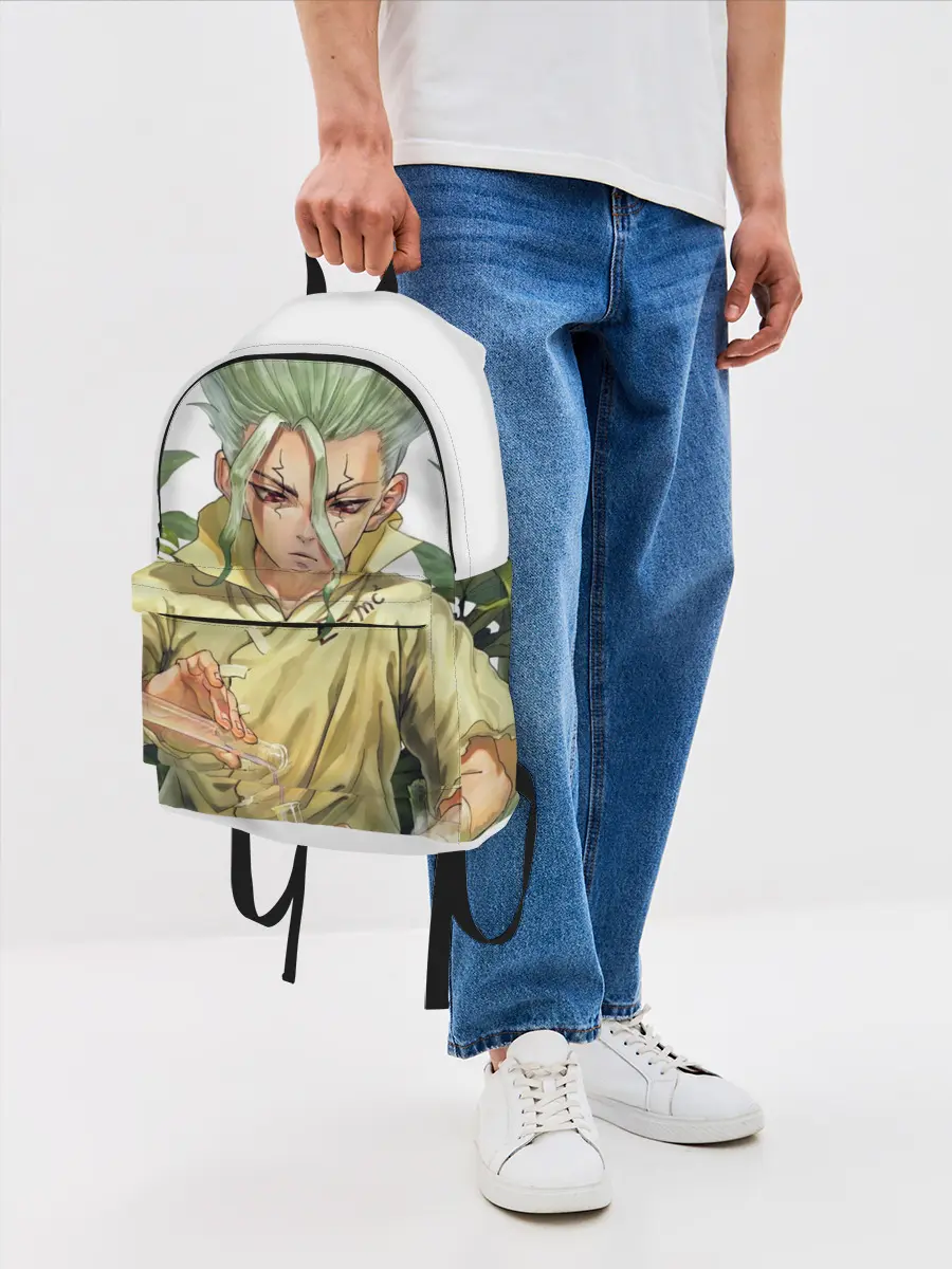 Рюкзак джинсовый / Доктор Стоун