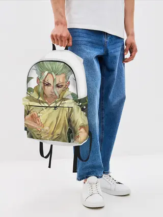 Рюкзак джинсовый / Доктор Стоун