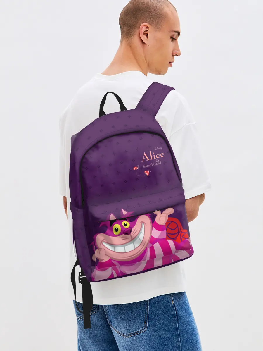 Рюкзак джинсовый / Чеширский Кот