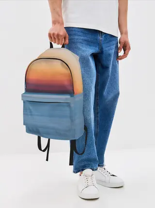 Рюкзак джинсовый / Рассвет на берегу