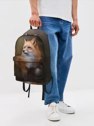 Рюкзак джинсовый / Лиса-охотница