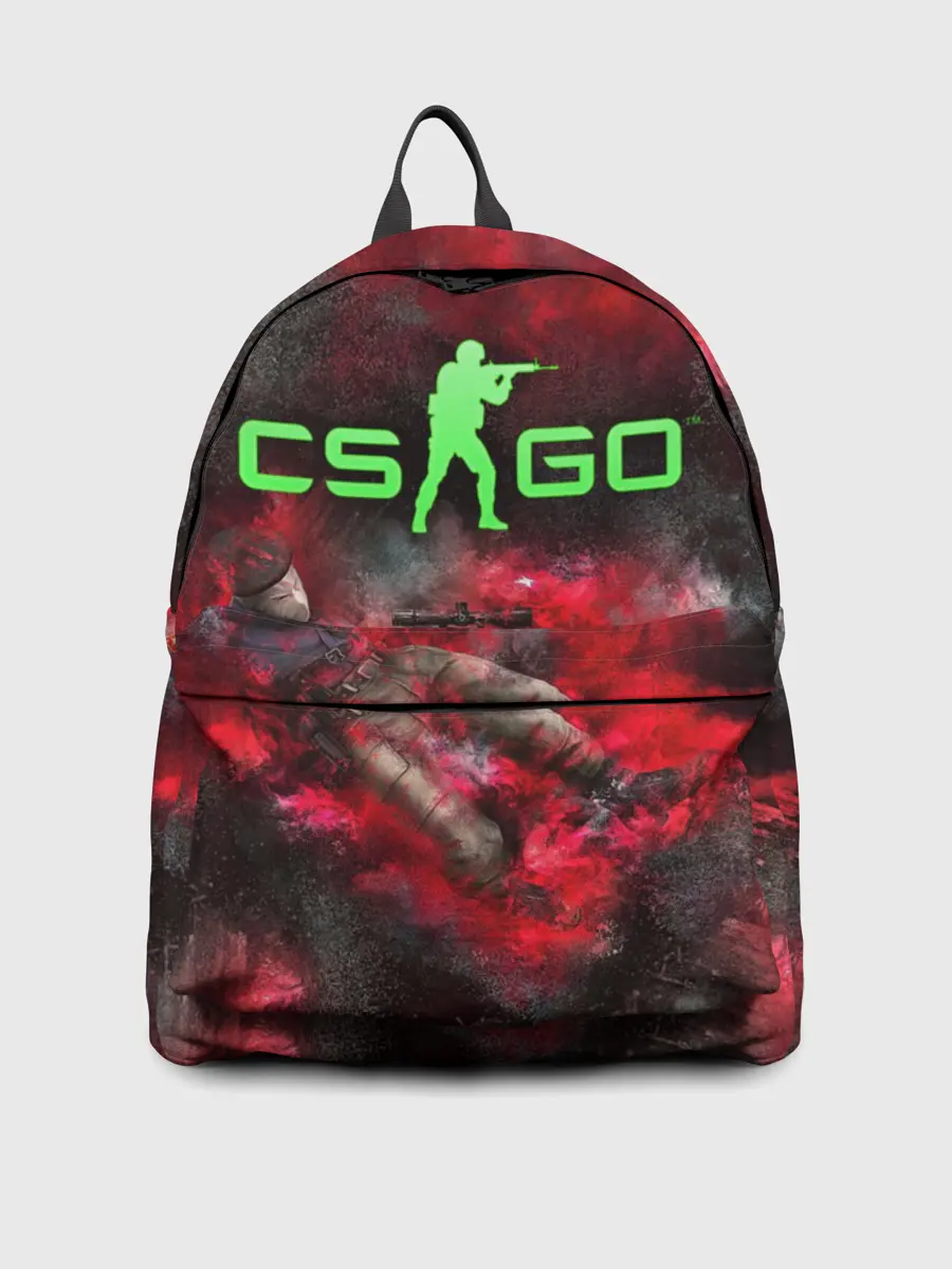 Рюкзак джинсовый / CS GO Red heat