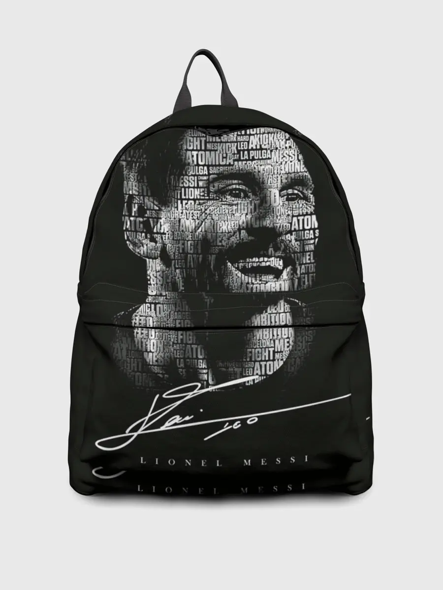 Рюкзак джинсовый / Лионель месси с автографом