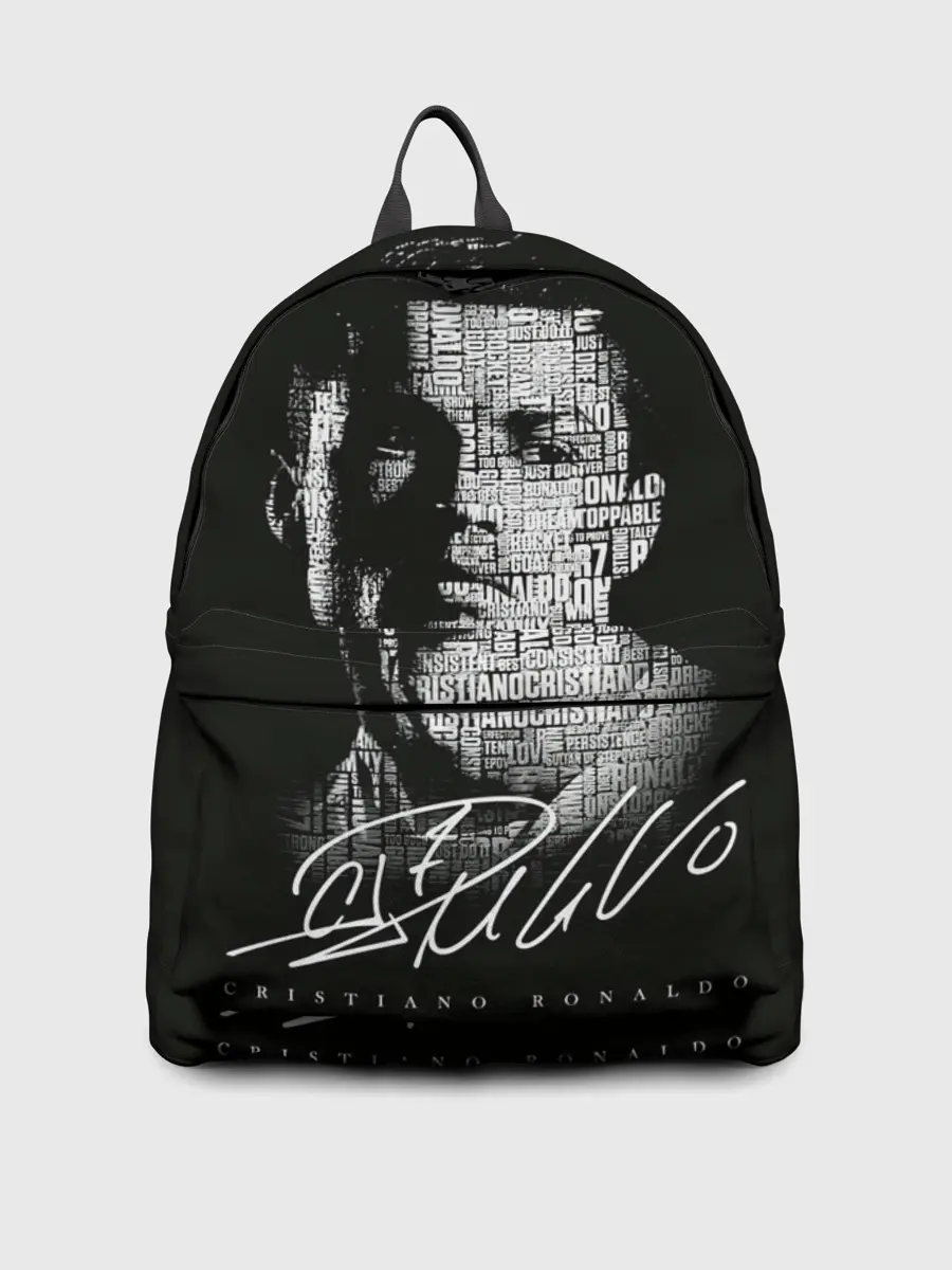 Рюкзак джинсовый / Кристиано Рональдо автограф