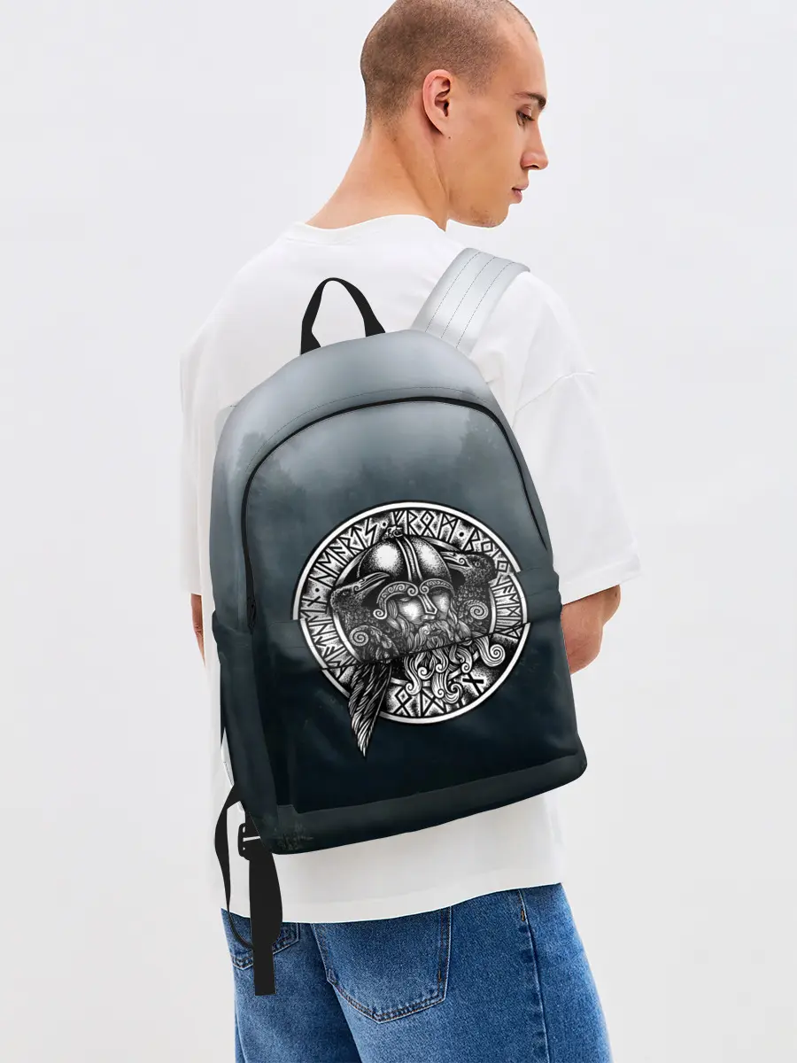 Рюкзак джинсовый / руны