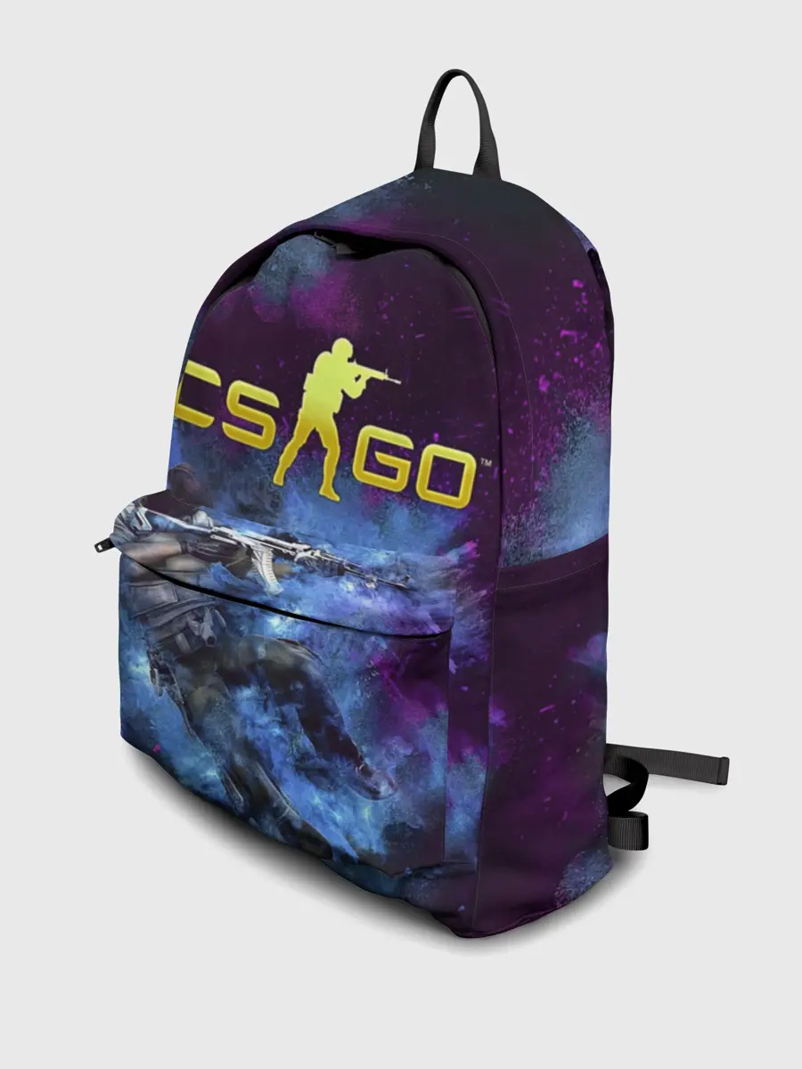 Рюкзак джинсовый / CS GO Blue smoke