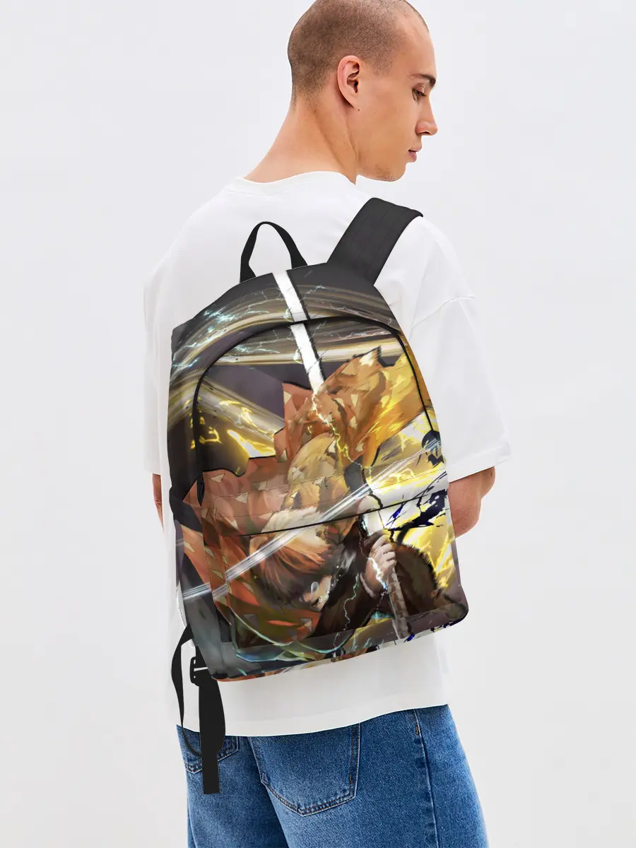 Рюкзак джинсовый / Зиницу Агацума Клинок демонов