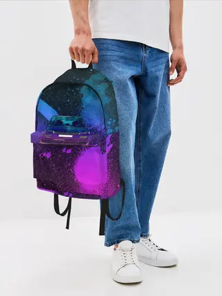 Рюкзак джинсовый / LAND ROVER NEON