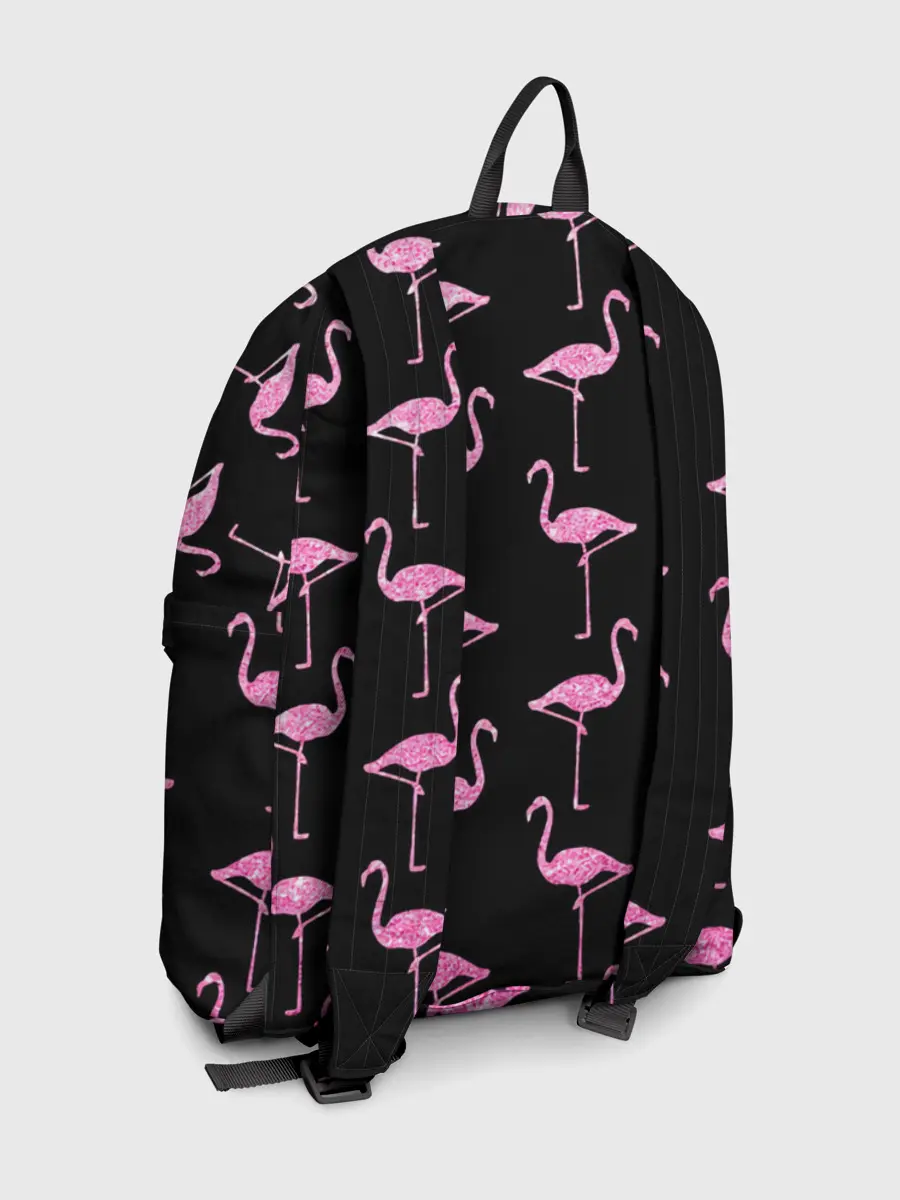 Рюкзак джинсовый / Фламинго | Чёрная