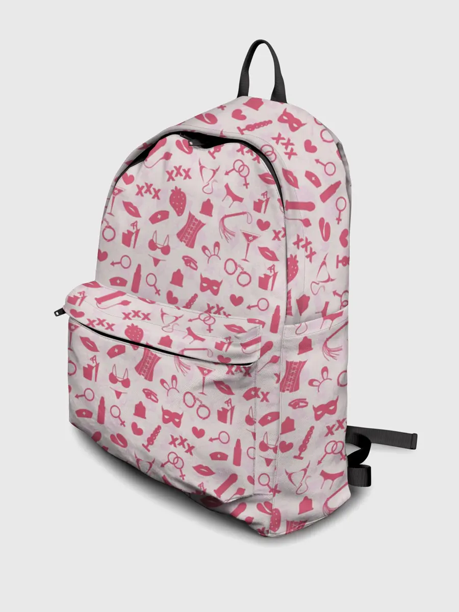 Рюкзак джинсовый / Клубничка