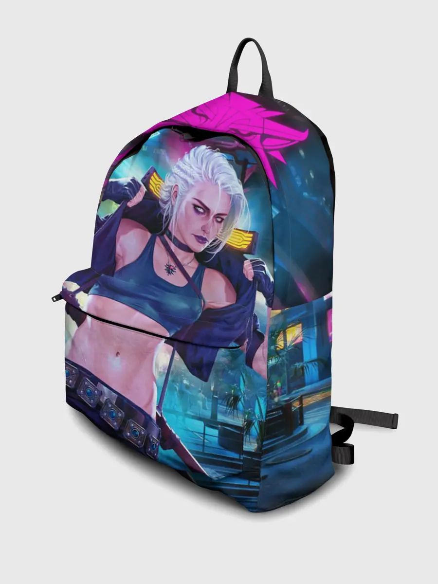 Рюкзак джинсовый / Cyberpunk 2077 | Цири