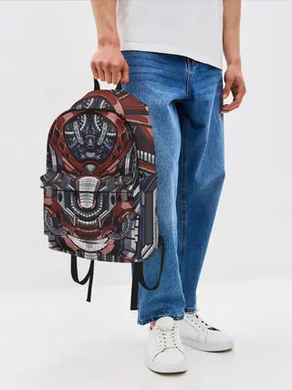 Рюкзак джинсовый / Механический робот