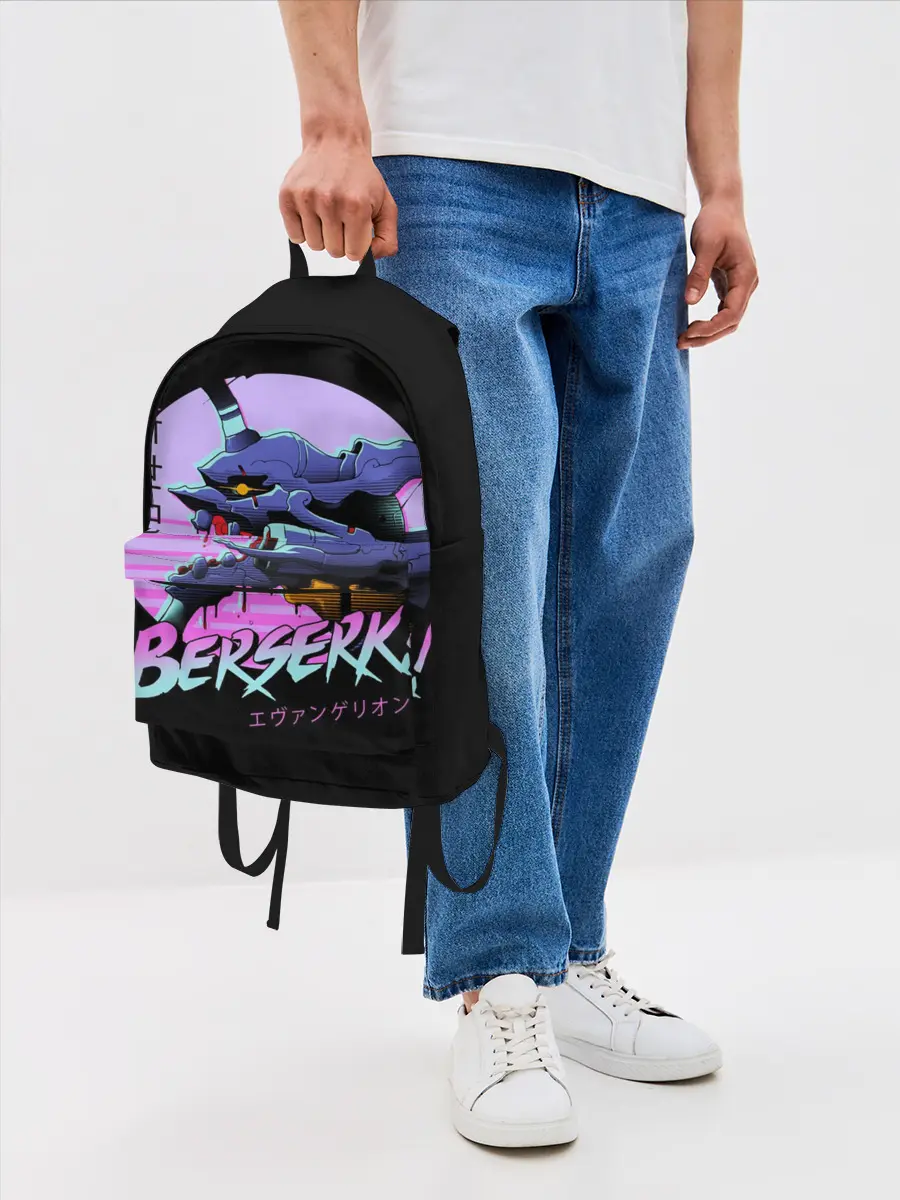 Рюкзак джинсовый / Евангелион Берсерк