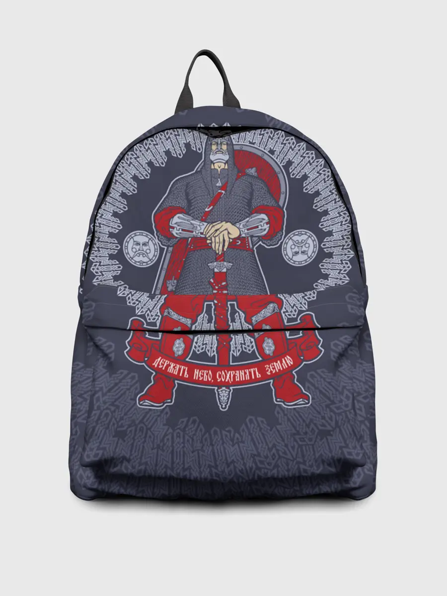 Рюкзак джинсовый / Русский богатырь