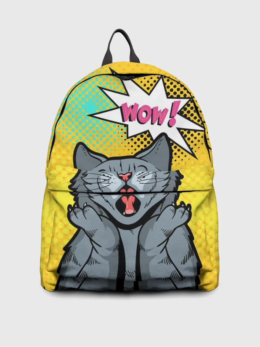 Рюкзак джинсовый / Pop Art Cat | Wow