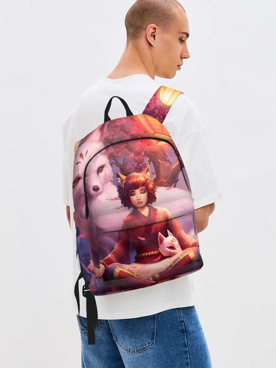 Рюкзак джинсовый / Девушка-лиса